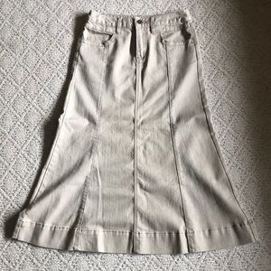 Khaki Christopher & Banks Skirt